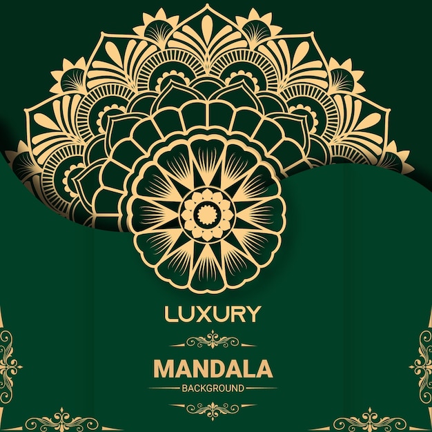 plantilla de vector de diseño de mandala