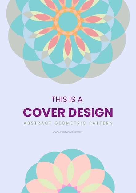 Plantilla de vector de diseño de portada abstracta, para libros y publicaciones