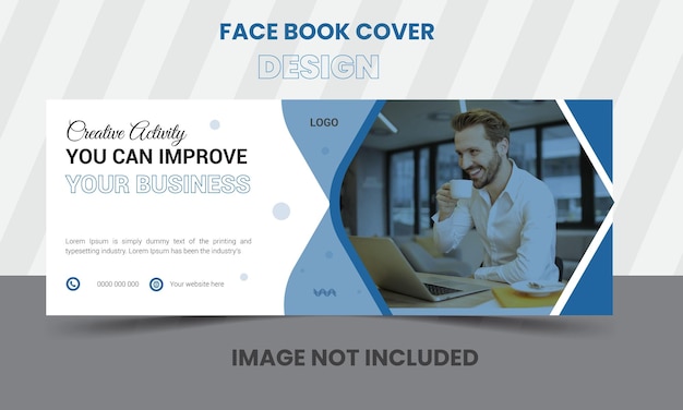 plantilla de vector de diseño de portada de libro de cara de negocios