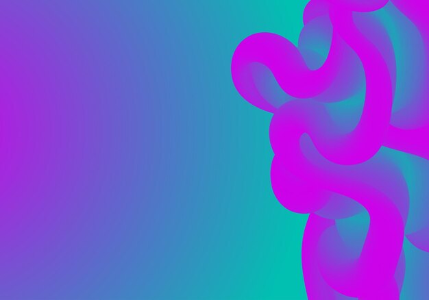 Plantilla de vector de fondo colorido degradado abstracto con formas fluidas