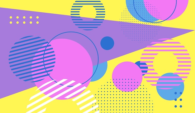 Plantilla de vector de fondo geométrico abstracto
