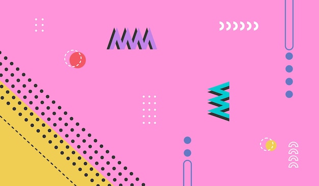 Plantilla de vector de fondo geométrico abstracto