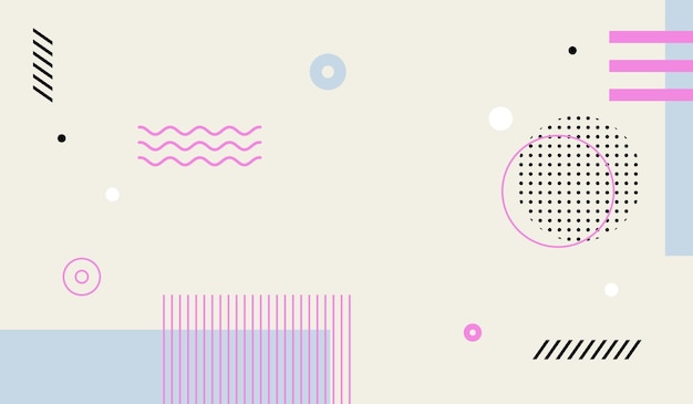 Plantilla de vector de fondo geométrico abstracto