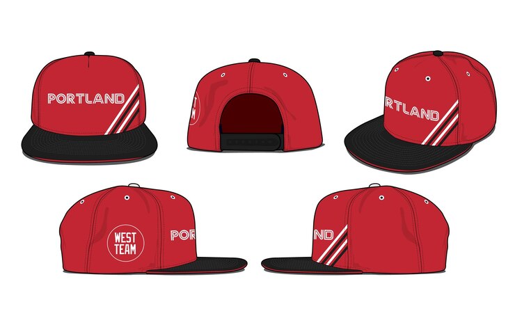 Vector plantilla de vector de gorra de béisbol ropa deportiva baloncesto