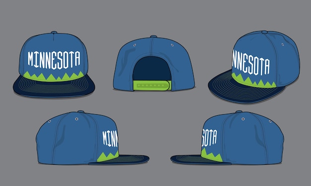 plantilla de vector de gorra de béisbol ropa deportiva baloncesto