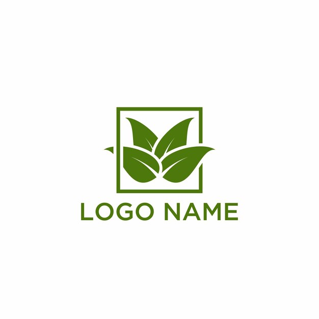 Plantilla de vector de hoja