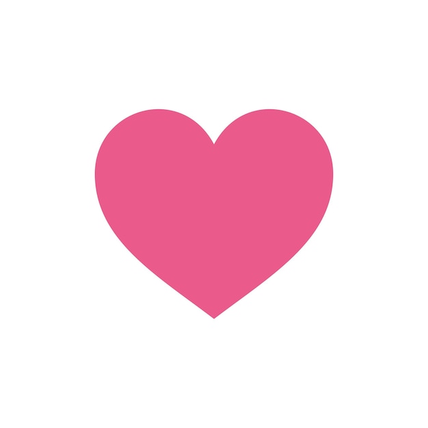 Plantilla de vector de icono de amor de forma de corazón
