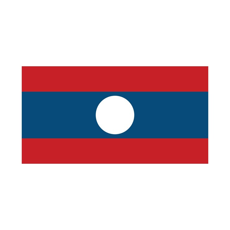 Vector plantilla de vector de icono de la bandera de laos
