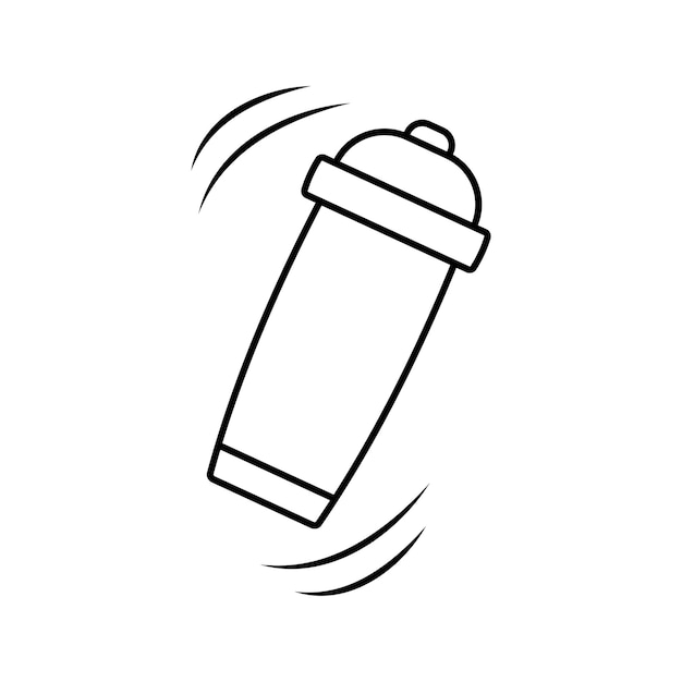 plantilla de vector de icono de batidor de cócteles