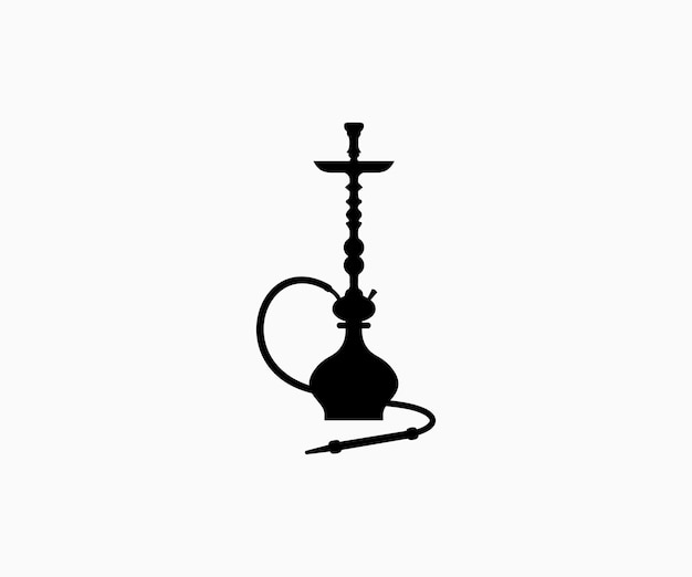 Plantilla de vector de icono de cachimba o shisha