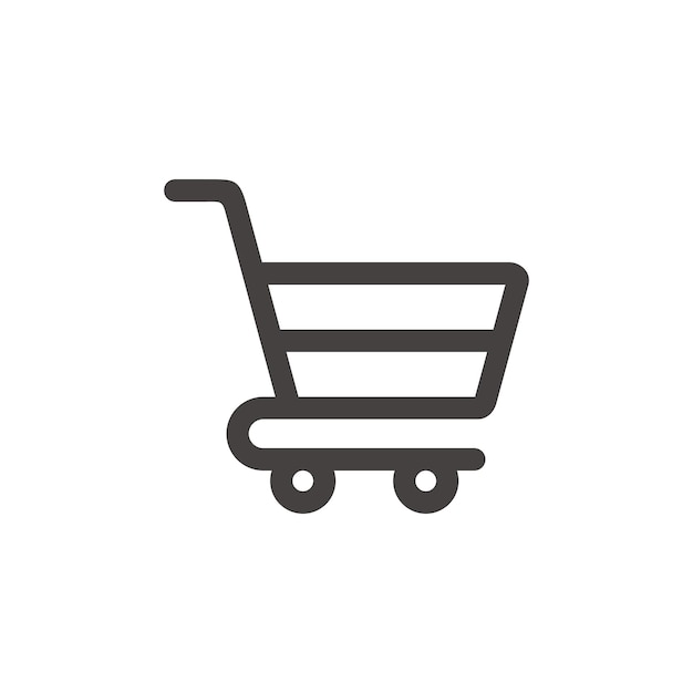Plantilla de vector de icono de carrito de compras