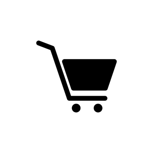 Plantilla de vector de icono de carrito de compras