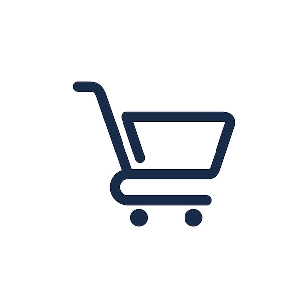 Plantilla de vector de icono de carrito de compras