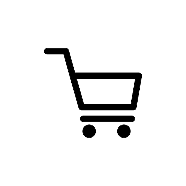 Plantilla de vector de icono de carrito de compras