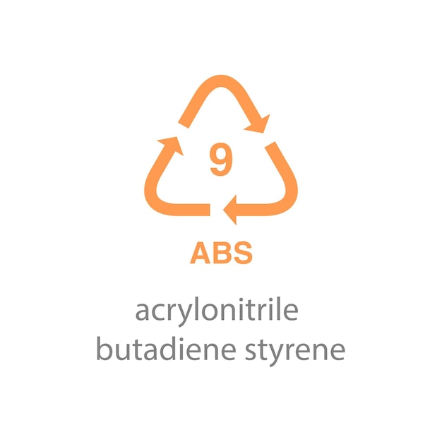 Plantilla de vector de icono de código de reciclaje
