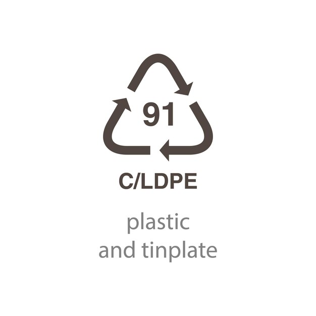Plantilla de vector de icono de código de reciclaje