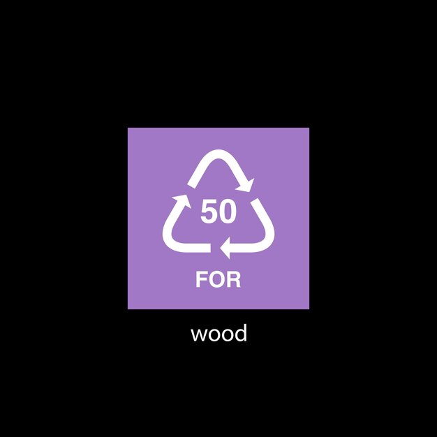 Plantilla de vector de icono de código de reciclaje