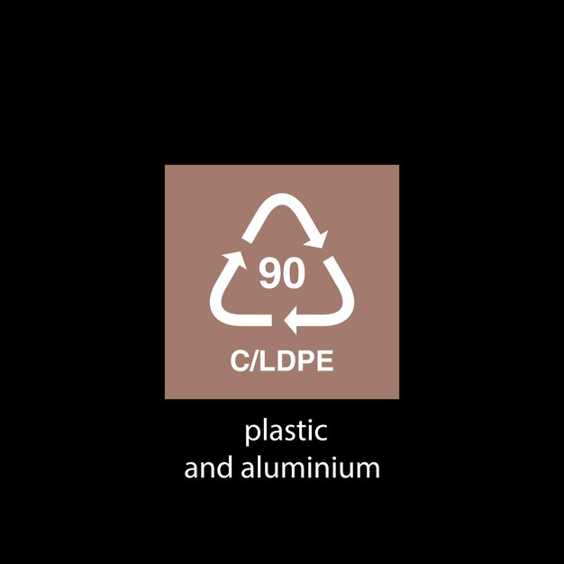 Plantilla de vector de icono de código de reciclaje