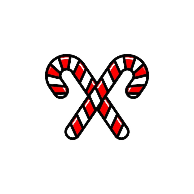 Plantilla de vector de icono de decoración de Navidad