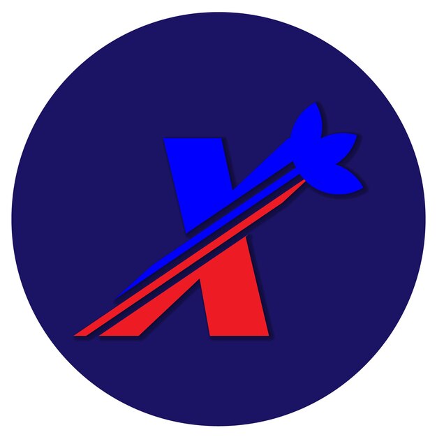 Vector plantilla de vector de icono de diseño de logotipo de letra x