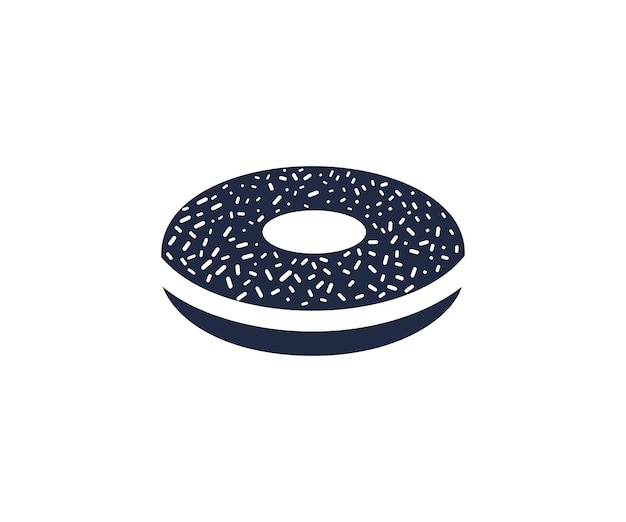 Plantilla vector icono donut icono vector donut plantilla diseño logo