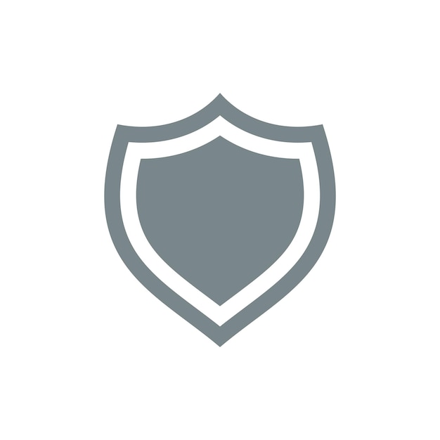 Plantilla de vector de icono de forma de escudo