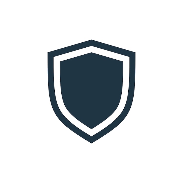 Plantilla de vector de icono de forma de escudo
