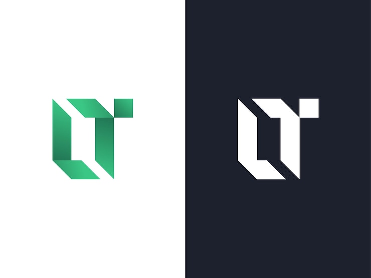 Vector plantilla de vector de icono de letra lt logo tl
