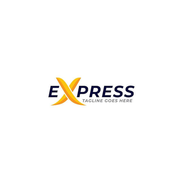 Plantilla de vector de icono de logotipo express