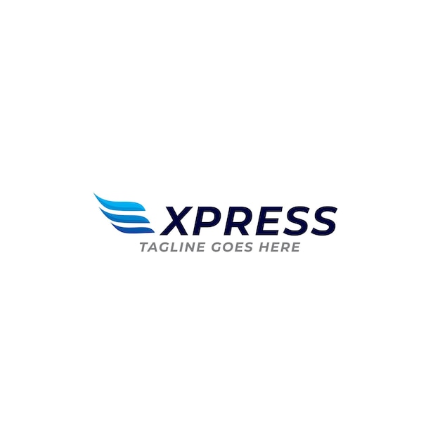 plantilla de vector de icono de logotipo express