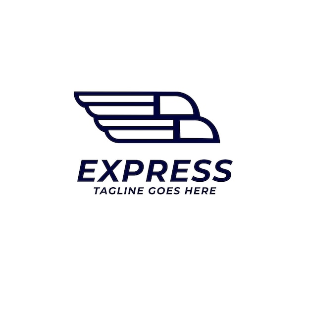 plantilla de vector de icono de logotipo express