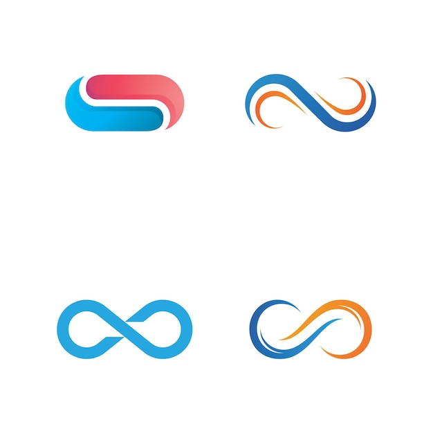 Plantilla de vector de icono de logotipo infinito