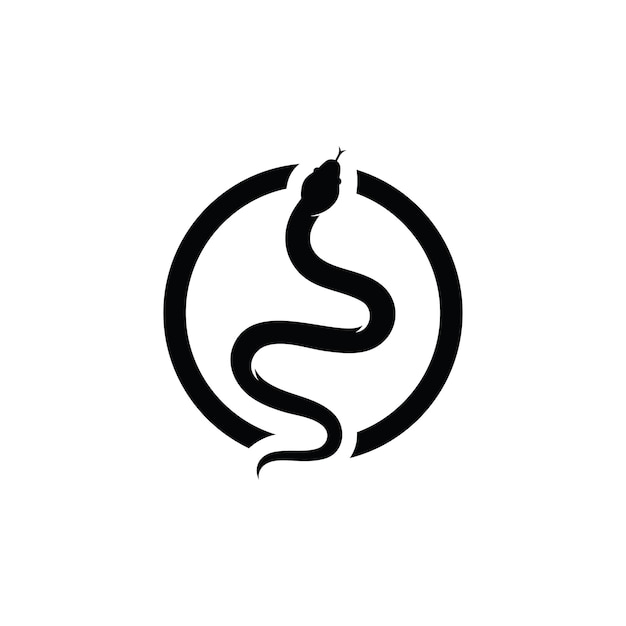 Plantilla de vector de icono de logotipo de serpiente