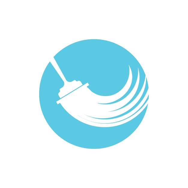 Plantilla de vector de icono de logotipo de servicio limpio de limpieza