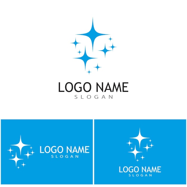 Plantilla de vector de icono de logotipo de servicio limpio de limpieza