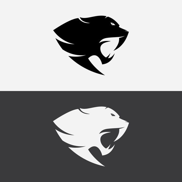 plantilla de vector de icono de logotipo de tigre