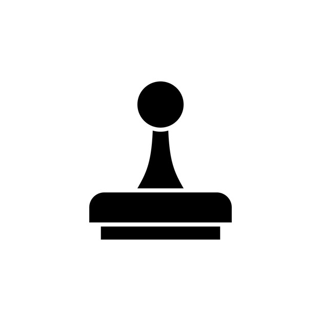 Plantilla de vector de icono de sello de goma