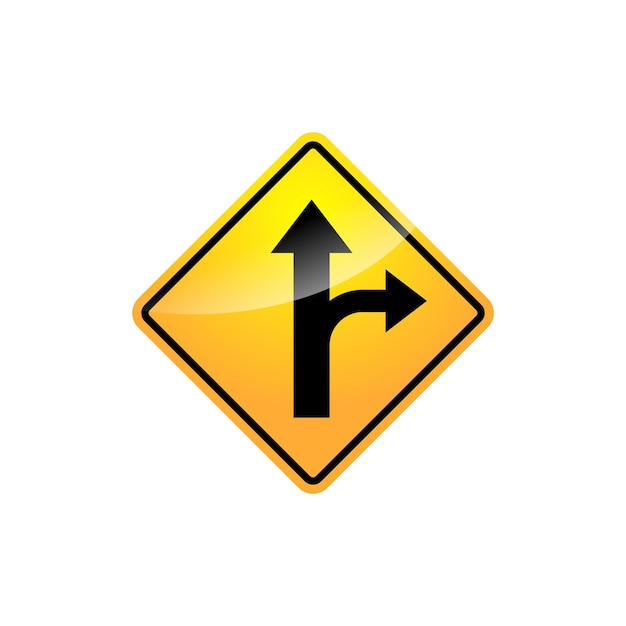 Plantilla de vector de icono de signo de calle de señal de tráfico