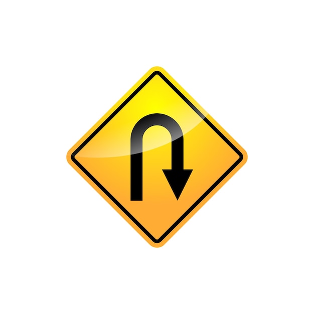Plantilla de vector de icono de signo de calle de señal de tráfico