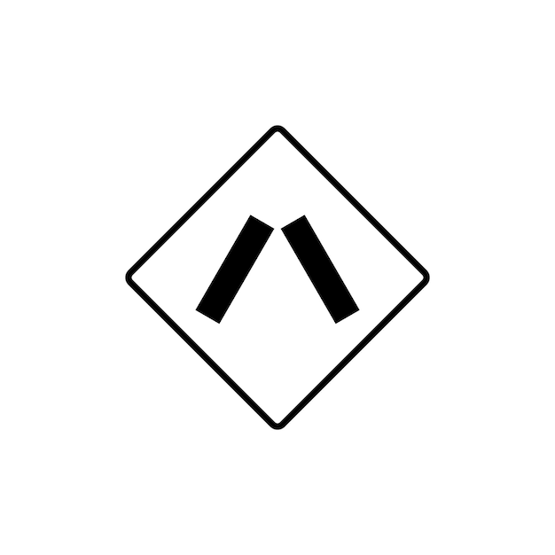 Plantilla de vector de icono de signo de calle de señal de tráfico
