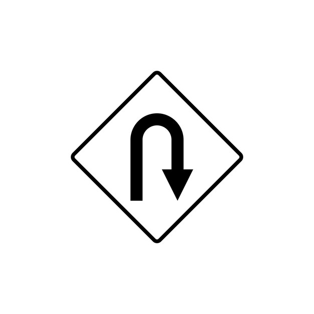 Plantilla de vector de icono de signo de calle de señal de tráfico