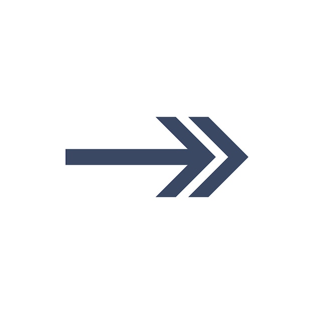 Plantilla de vector de icono de símbolo de flecha
