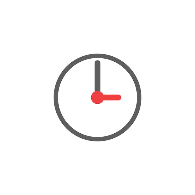 Plantilla de vector de icono de temporizador de reloj