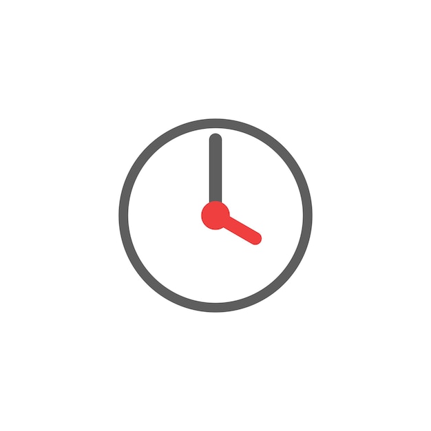Plantilla de vector de icono de temporizador de reloj