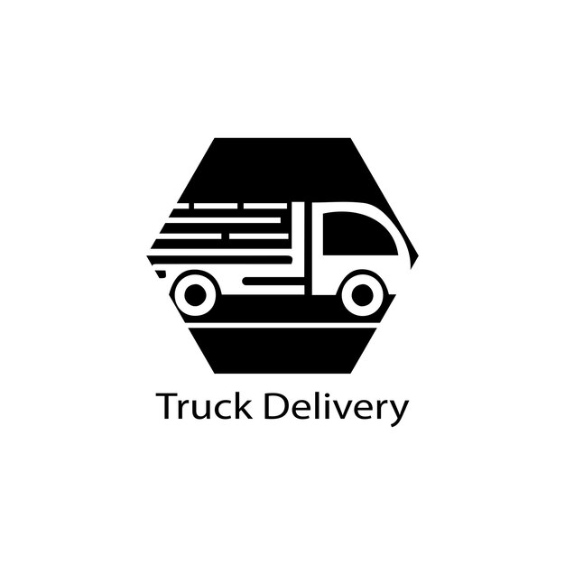 Plantilla de vector de ilustración de icono de carro
