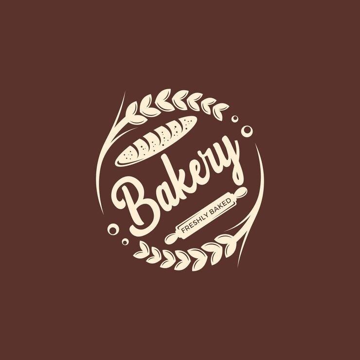 Vector plantilla de vector de insignias de logotipo de panadería retro vintage
