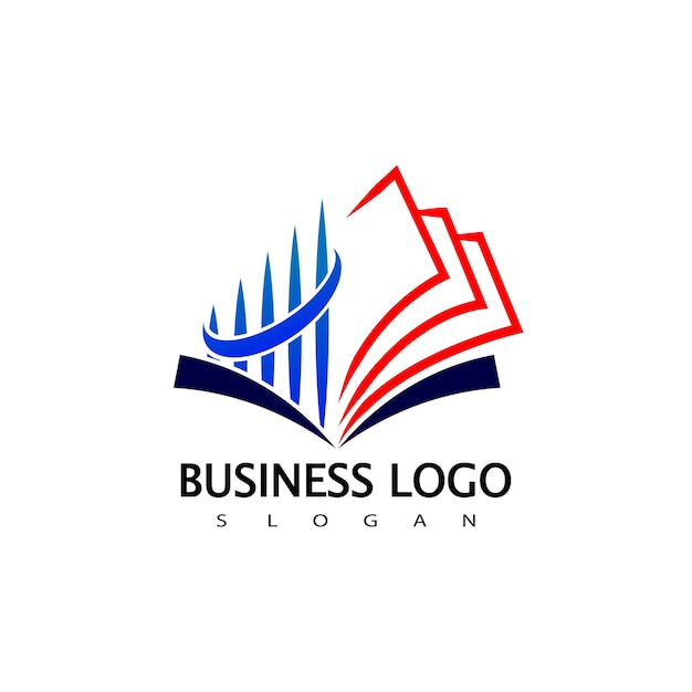 Plantilla de vector de inspiración de diseño de logotipo financiero para negocios