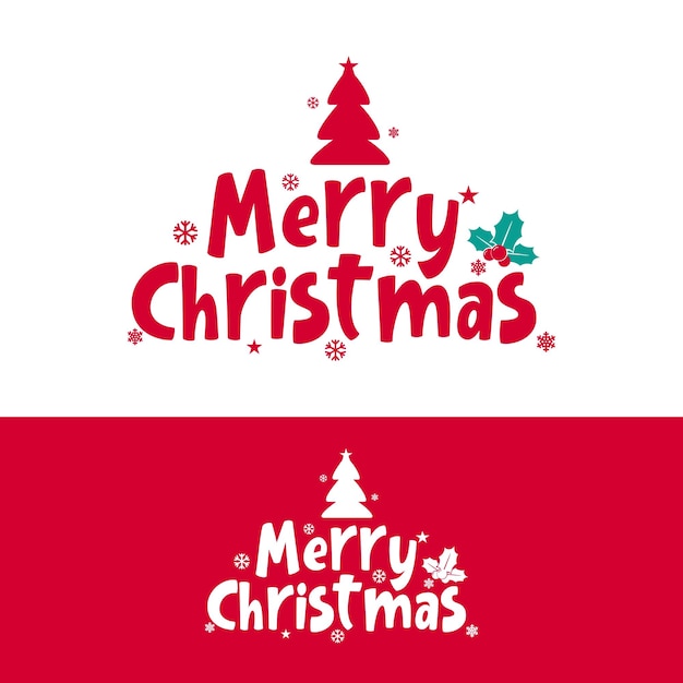 plantilla de vector de letras de navidad. ilustraciones gráficas de decoración navideña.