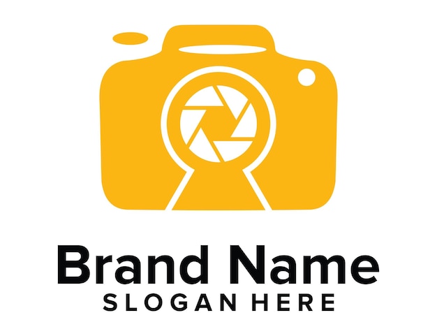 Plantilla de vector de logotipo clave de fotografía