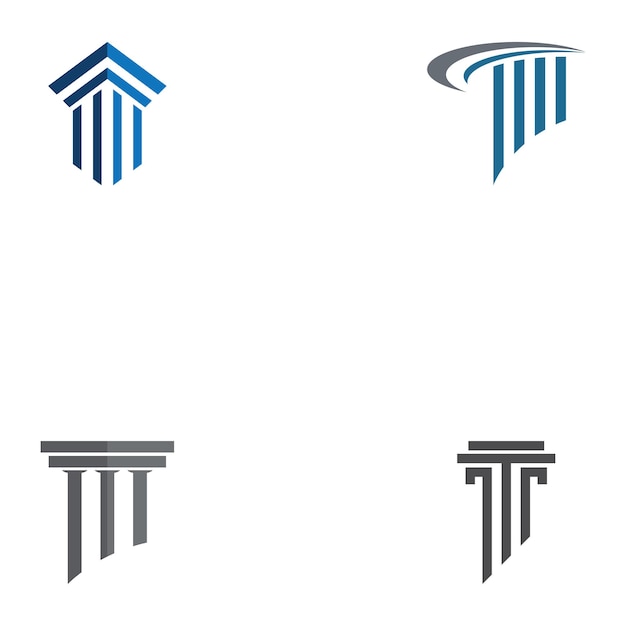 Plantilla de vector de logotipo de columna